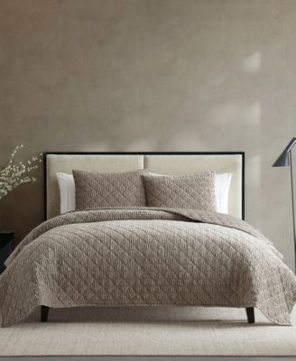 Комплект стеганых одеял из плотного мятого бархата Vera Wang, 3 шт., King