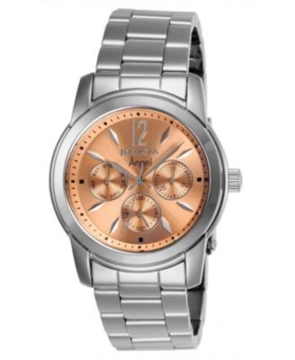 Женские часы Invicta 0462 Angel с кварцевым хронографом и циферблатом из розового золота