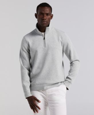 Мужской неопреновый свитер Perry Ellis с длинными рукавами и застежкой на четверть молнии от Perry Ellis