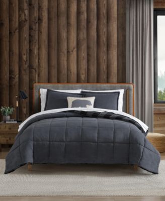 Плед Eddie Bauer Cabin, двусторонний, 3 шт. Комплект постельного белья, King