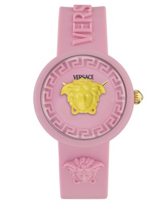 Часы Versace Kids Medusa Pop с розовым силиконовым ремешком 32 мм