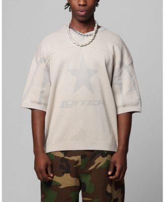 Мужской вязаный свитер квотербека-бездельника