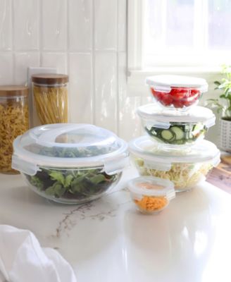 Набор стеклянных мисок для хранения продуктов Sedona Kitchen из 5 предметов