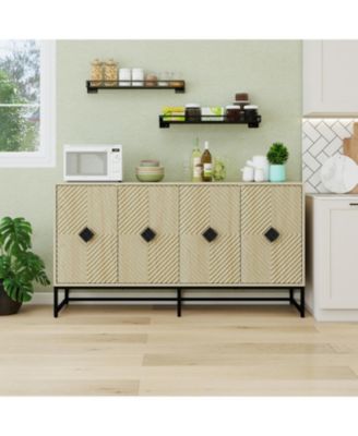 Современный резной сервант Streamdale Furniture с регулируемой полкой