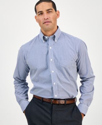 Мужская мини-рубашка в клетку Club Room обычного кроя, созданная для Macy's