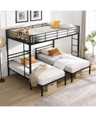 Трехъярусная кровать Streamdale Furniture на двухспальном металлическом каркасе