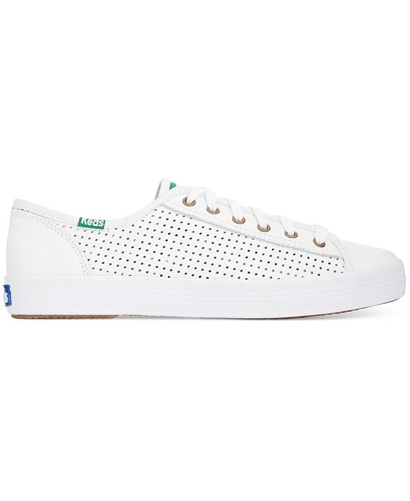 keds women's kickstart perforated leather sneakers