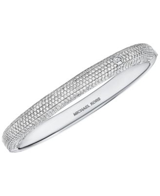 Браслет Michael Kors Soft Square Bangle серебристый
