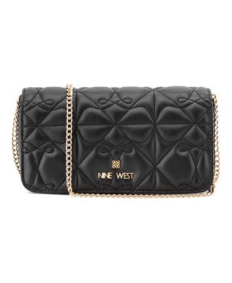Мини-клатч для телефона на цепочке Nine West Kiersten, сумка через плечо черного цвета