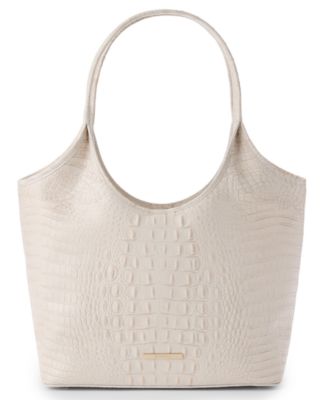 Большая сумка Brahmin Melora Alden Road цвета слоновой кости/кремового цвета