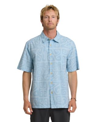 Мужская рубашка Quiksilver Waterman Tiki Beach с коротким рукавом