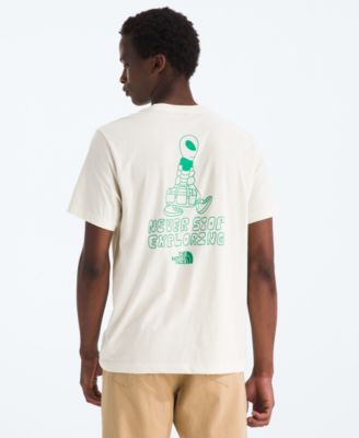 Мужская футболка The North Face Celestial Drift с коротким рукавом белого цвета