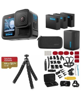 Экшн-камера GoPro HERO13 Black, комплект, черная
