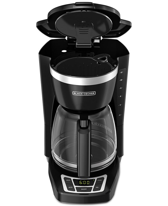 Black & Decker 12Cup Programmable Coffee Maker, Black, CM1160B