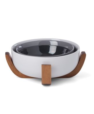 Oneida 24 Семицветные чаши для скворечников с деревянной подставкой, набор из 4 штук