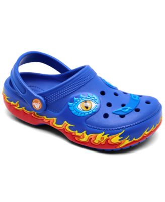 Классические сабо Crocs Little Kids Light-Up Dragon от Finish Line blue