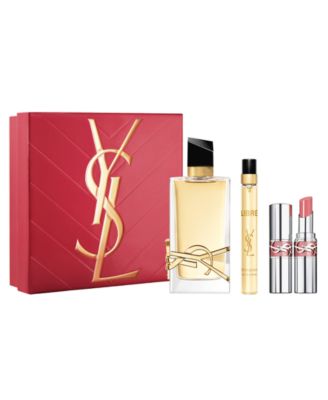 Подарочный набор Yves Saint Laurent Libre с парфюмированной водой и мини-маслом для губ Loveshine, 3 шт., без цвета