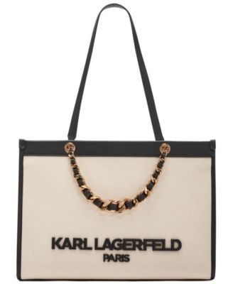 Большая сумка-тоут KARL LAGERFELD PARIS Savoie синего цвета