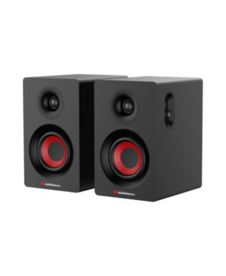 Двухполосные колонки для книжных полок Audiosource, Bluetooth 5.3, Настольные колонки мощностью 30 Вт RMS для игр и музыки на Hi-Fi ПК, черный