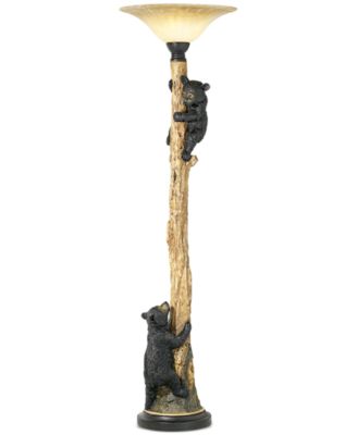 rustic torchiere floor lamp