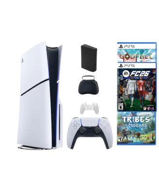 Комплект дисков Sony Playstation 5 Slim с игрой FC26 + 2 бонусными играми и аксессуарами без цвета