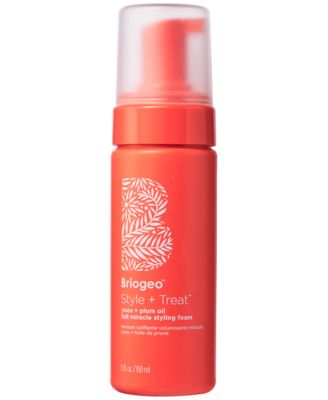 Пенка для укладки Briogeo Style + Treat Yuzu + Сливовое масло Full Miracle, 5 унций, без цвета
