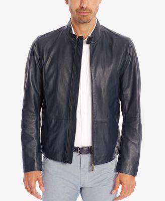 hugo boss leather jacket 