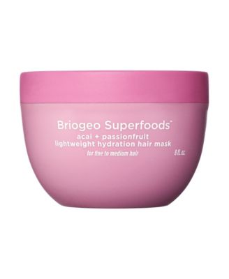 Легкая увлажняющая маска для волос Briogeo Acai + Маракуйя, 8 унций, не окрашивает волосы