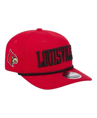 Мужская красная шапка New Era Louisville Cardinals Wordmark Rope 9SEVENTY с эластичной застежкой, красная