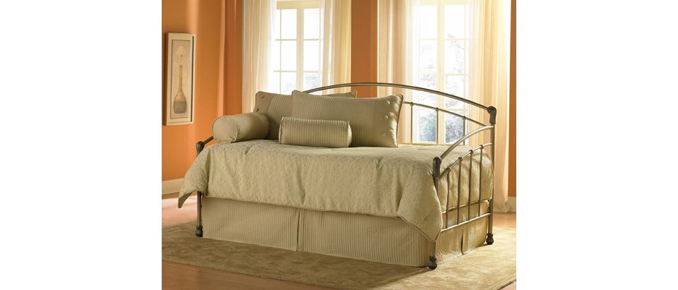 Tuxedo Metal Finish Daybed (with optional trundle)   mattresses