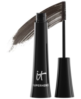 IT Cosmetics Superhero Эластичная растягивающаяся тушь для увеличения объема и удлинения ресниц коричневого цвета