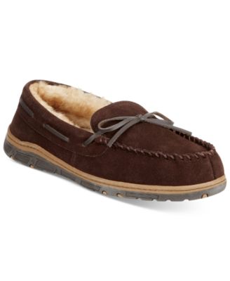 Rockport Suede Moccasin Slippers With 