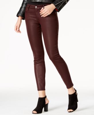 7 for all mankind coated skinny jeans