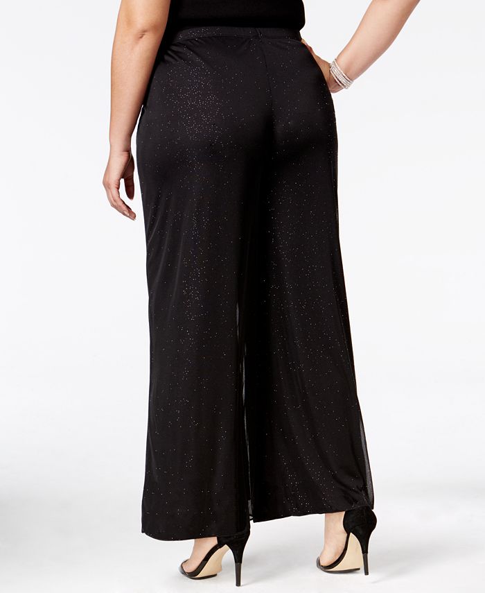 msk sparkled palazzo pants