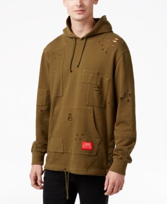 distressed hoodie mens