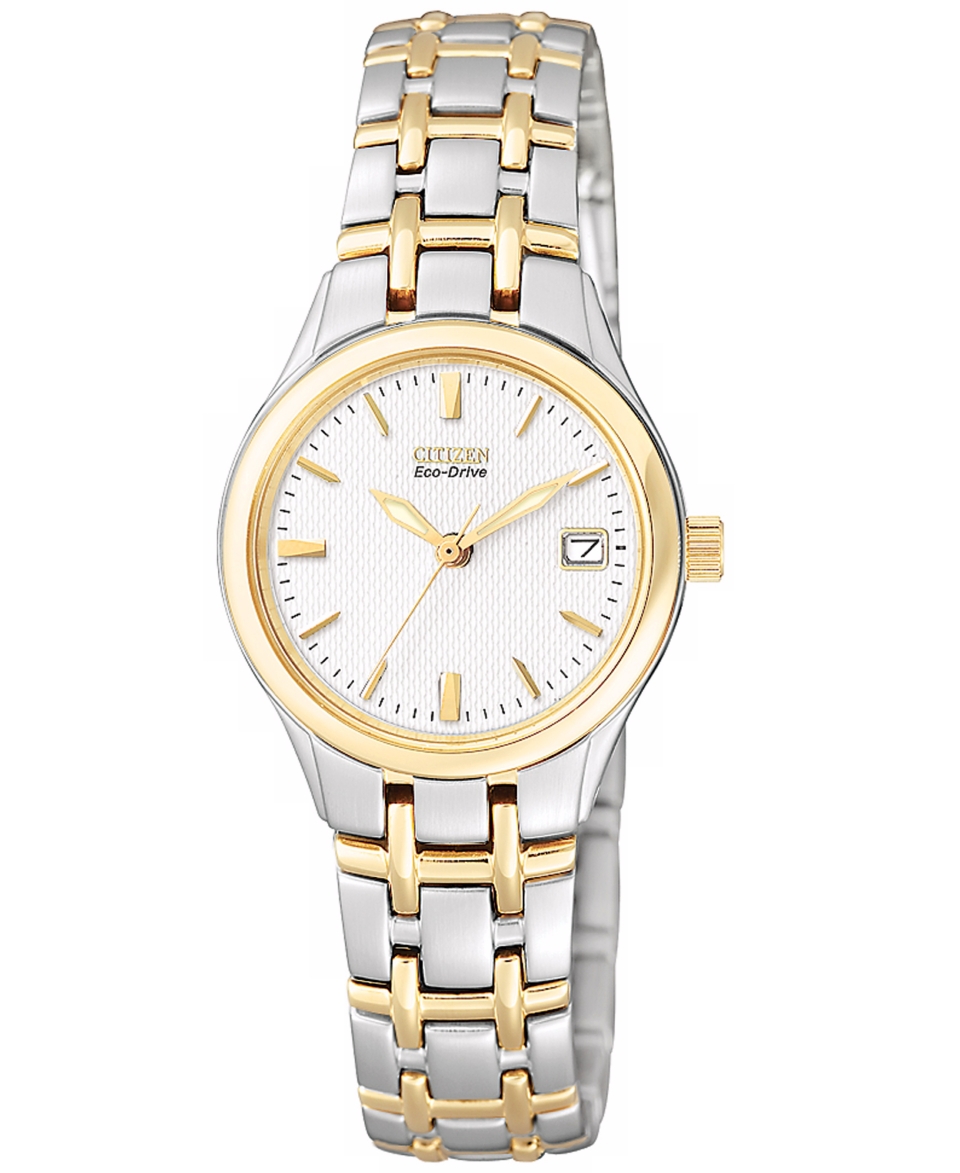 Citizen Watch, Womens Eco Drive Two Tone Stainless Steel Bracelet