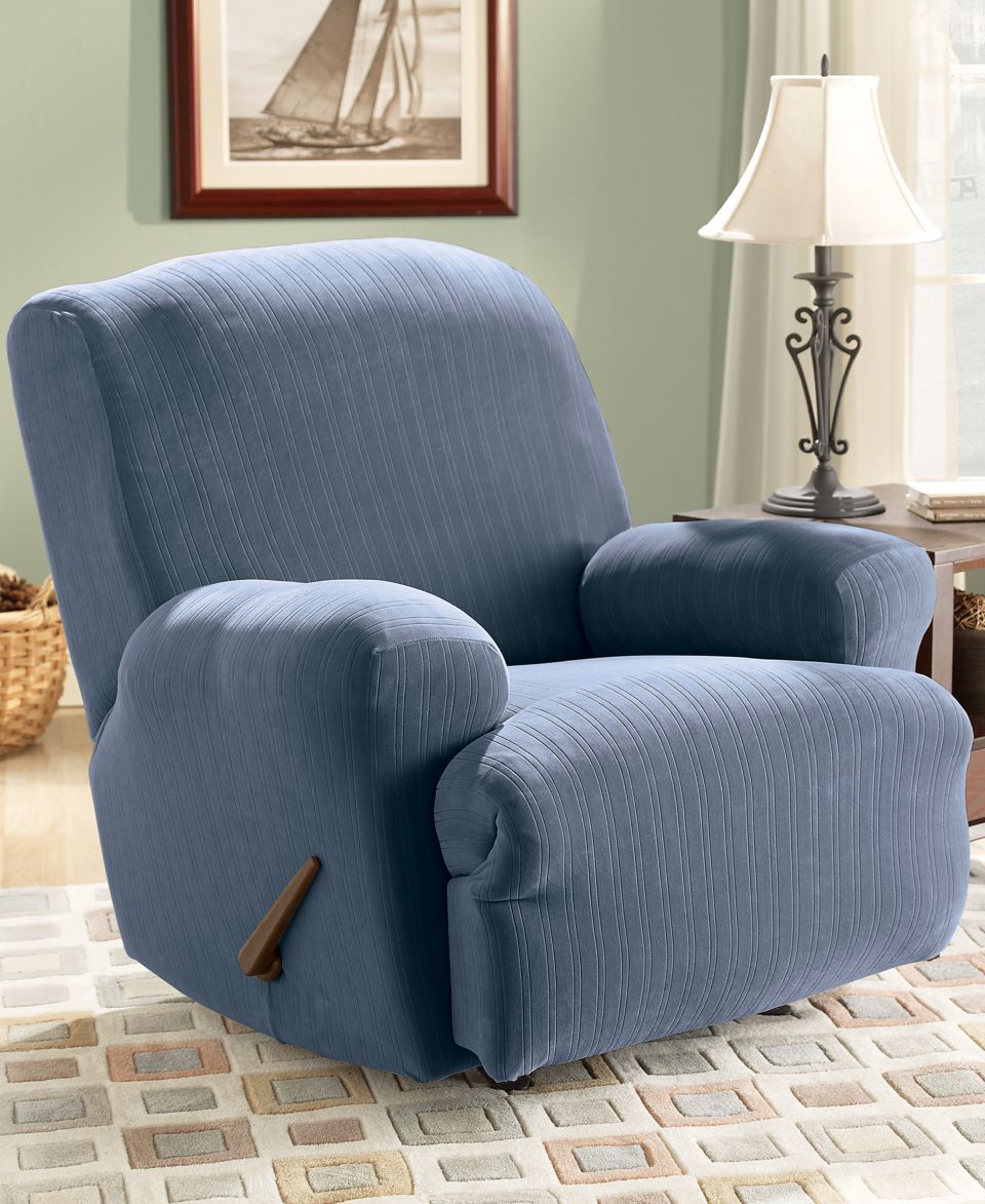 Sure Fit Slipcovers, Stretch Pinstripe Recliner Cover