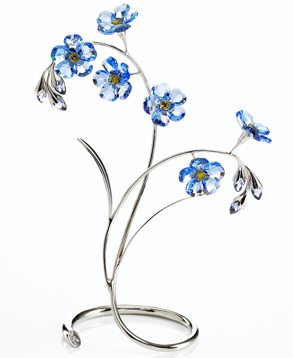 Swarovski Danuba, Sapphire Flower Figurine