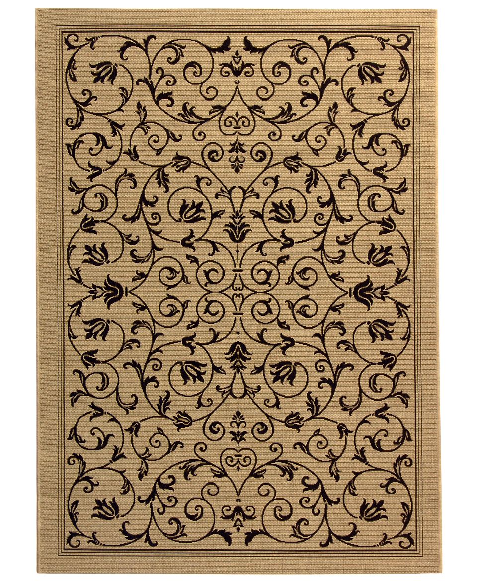 Safavieh Rugs, Courtyard Indoor/Outdoor CY2098 3201 Beige/Orange