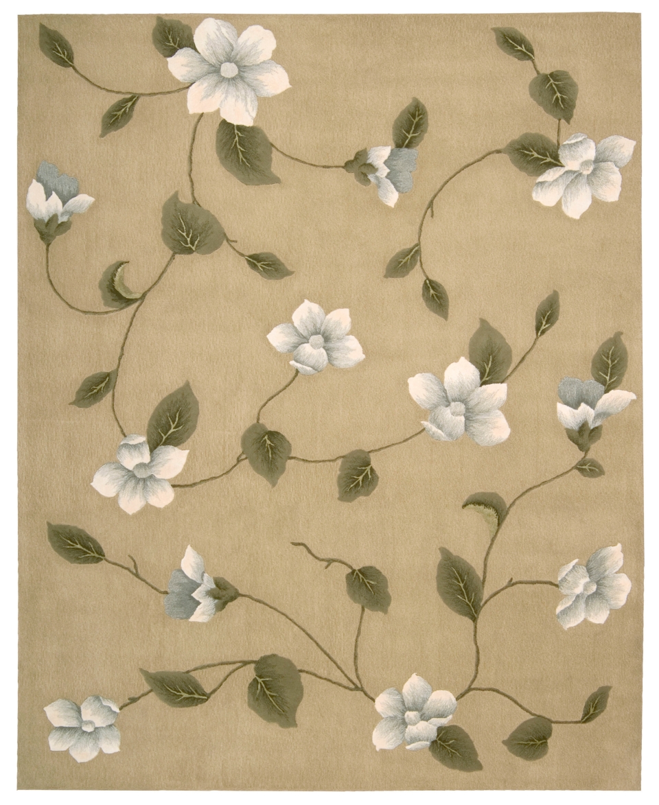 Nourison Area Rug, Julian JL61 Light Gold 7 6 x 9 6   Rugs   