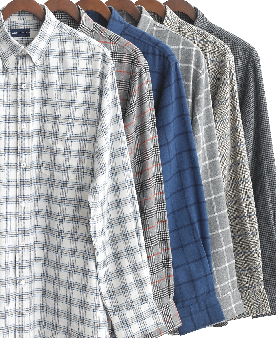   Reviews for John Ashford Shirt, Brushed Cotton Flannel Button Down