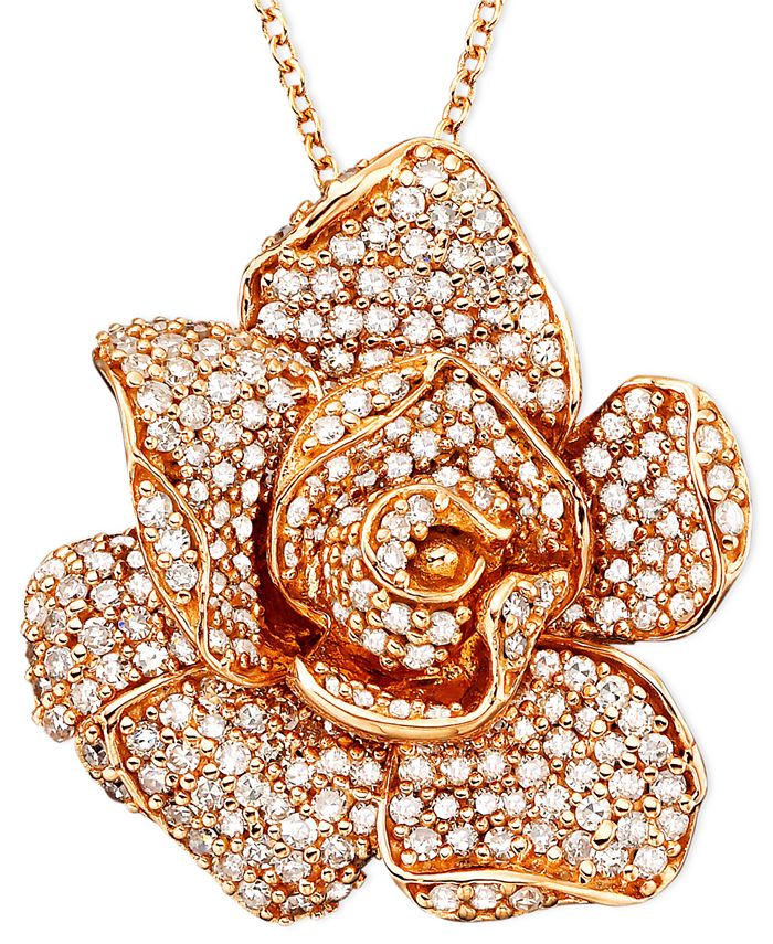 Rose flower pendant clearance