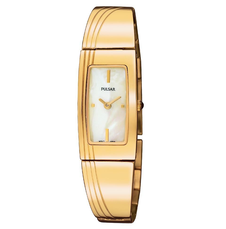 Pulsar Watch, Womens Gold Tone Stainless Steel Bracelet PEGD44