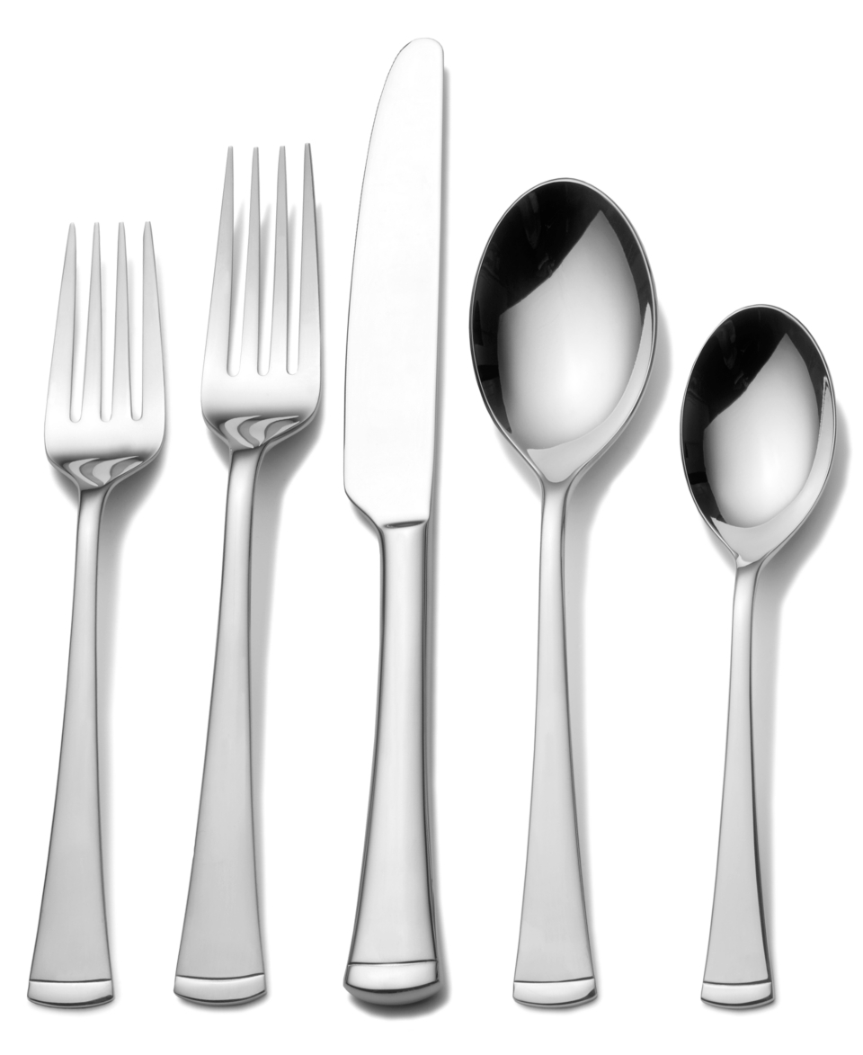 Gourmet Basics by Mikasa Flatware, Contempo 50 Piece Set   Flatware