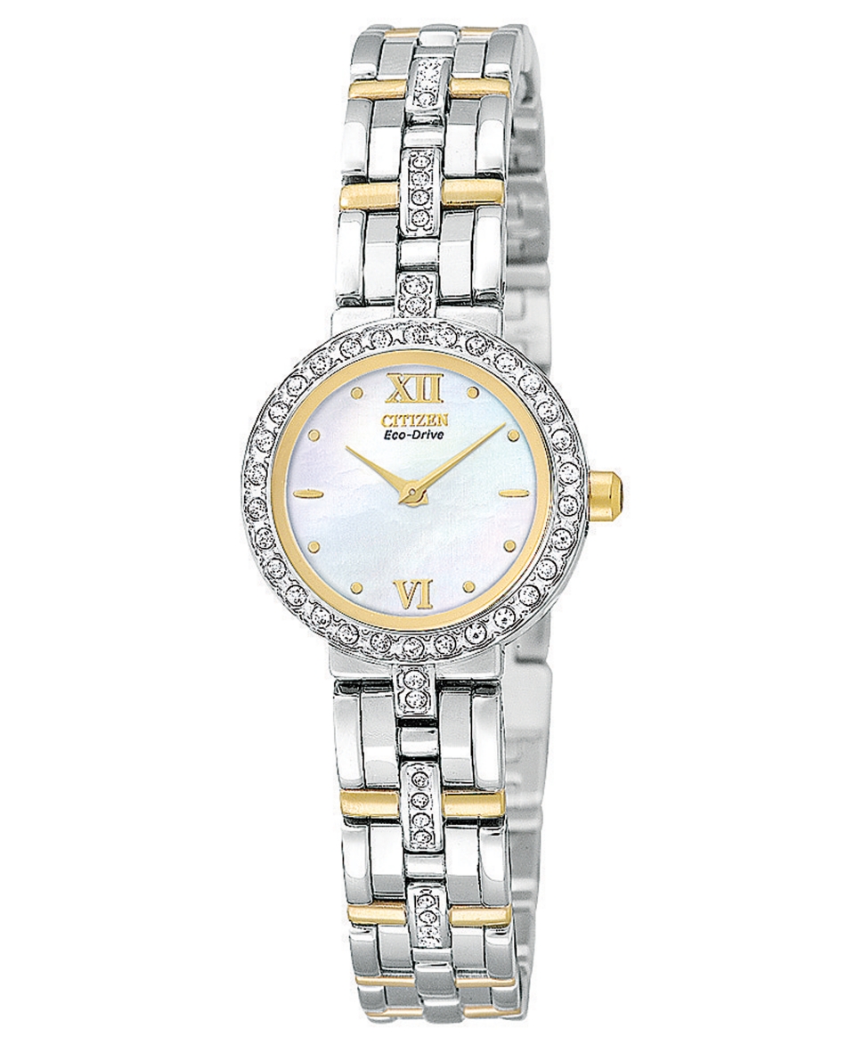 Citizen Watch, Womens Eco Drive Two Tone Stainless Steel Bracelet