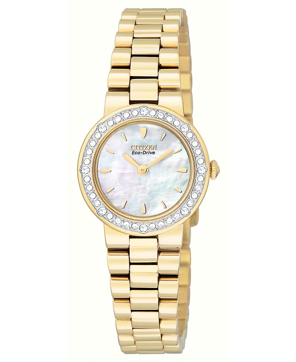 Citizen Watch, Womens Eco Drive Gold tone Stainless Steel Bracelet