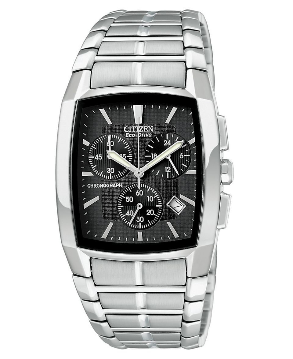 Citizen Watch, Mens Chronograph Eco Drive Stainless Steel Bracelet