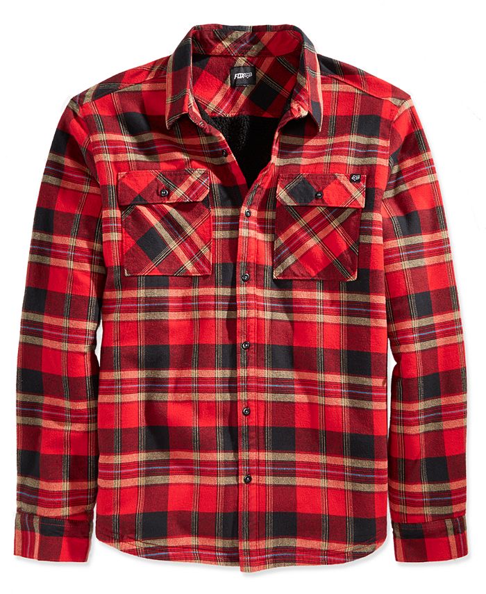Fox Men's Glamper Flannel Shirt & Reviews - Casual Button-Down Shirts ...