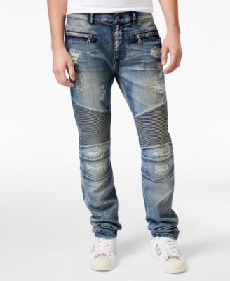 Causeway Slim-Fit Moto Jeans 