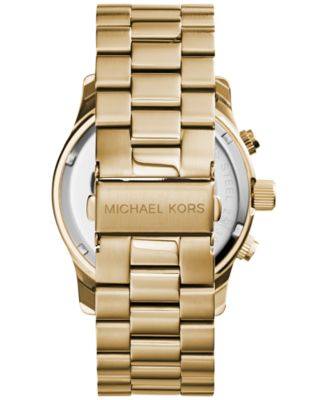 michael kors watch men's gold tone stainless steel bracelet mk8077